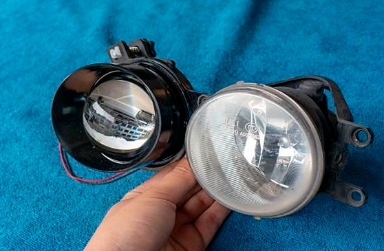 2017款豐田漢蘭達霧燈改裝雙光透鏡霧燈方案2