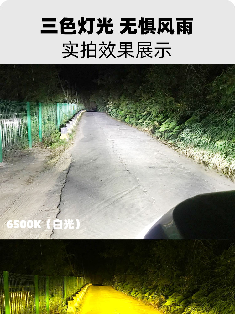  T7汽車三色LED前照大燈4