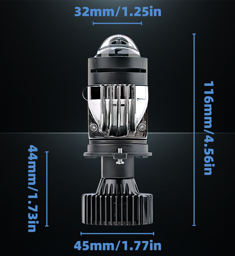  Y3Pro汽車(chē)H4透鏡LED激光大燈遠(yuǎn)近一體超亮激光車(chē)燈無(wú)損激光直射小透鏡5